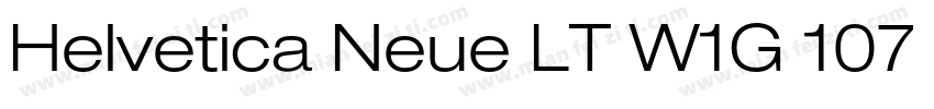 Helvetica Neue LT W1G 107 Extra Bla字体转换